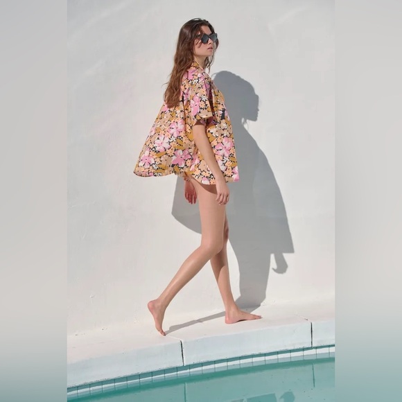 Spell and The Gypsy Collective Aloha Shorts Caramel NWT! - Picture 1 of 8